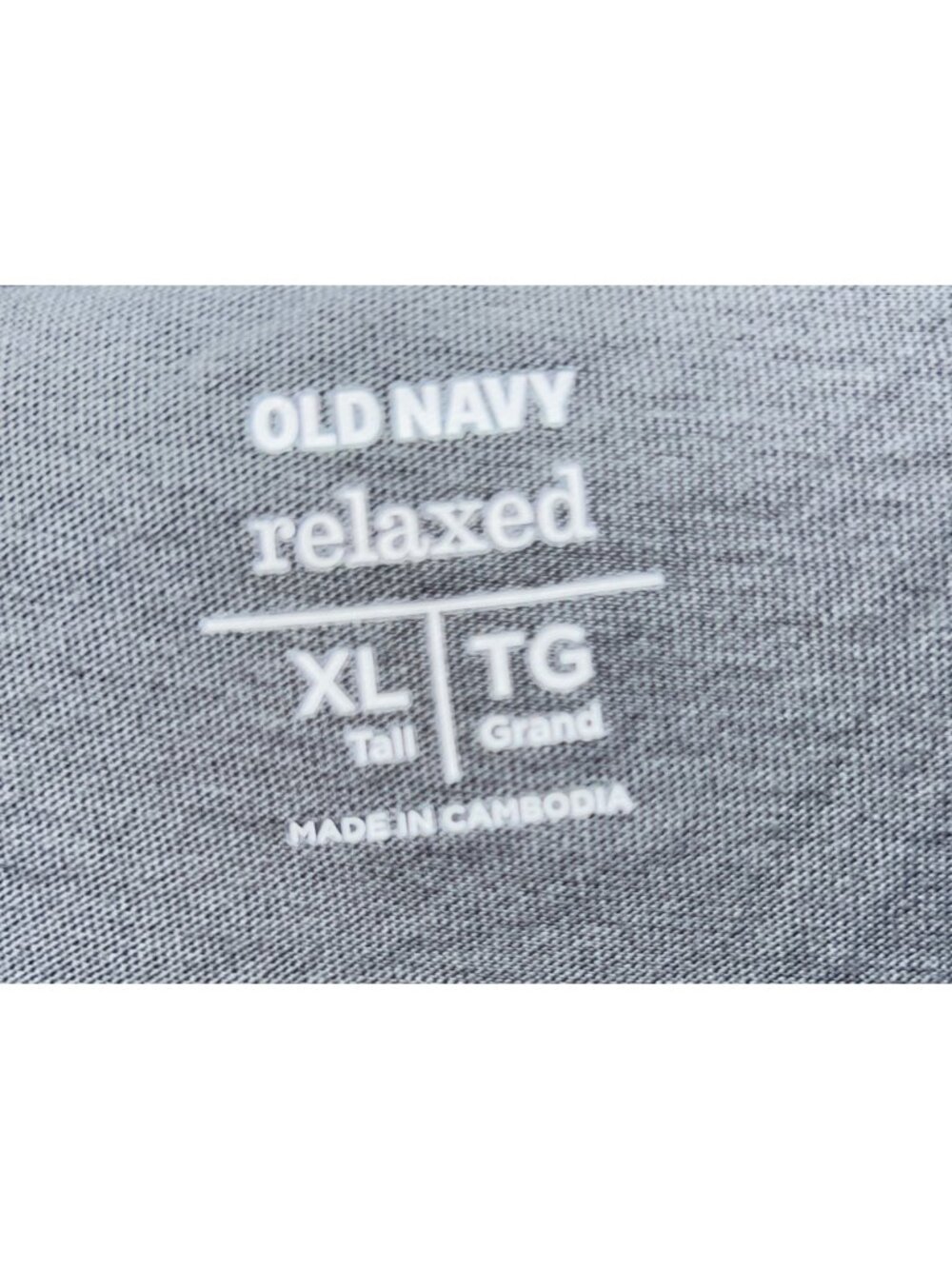 Old Navy Womens Relaxed Fit Gray V-Neck Tee XL Tall Short Sleeve Casual T-Shirt - Picture 3 of 5